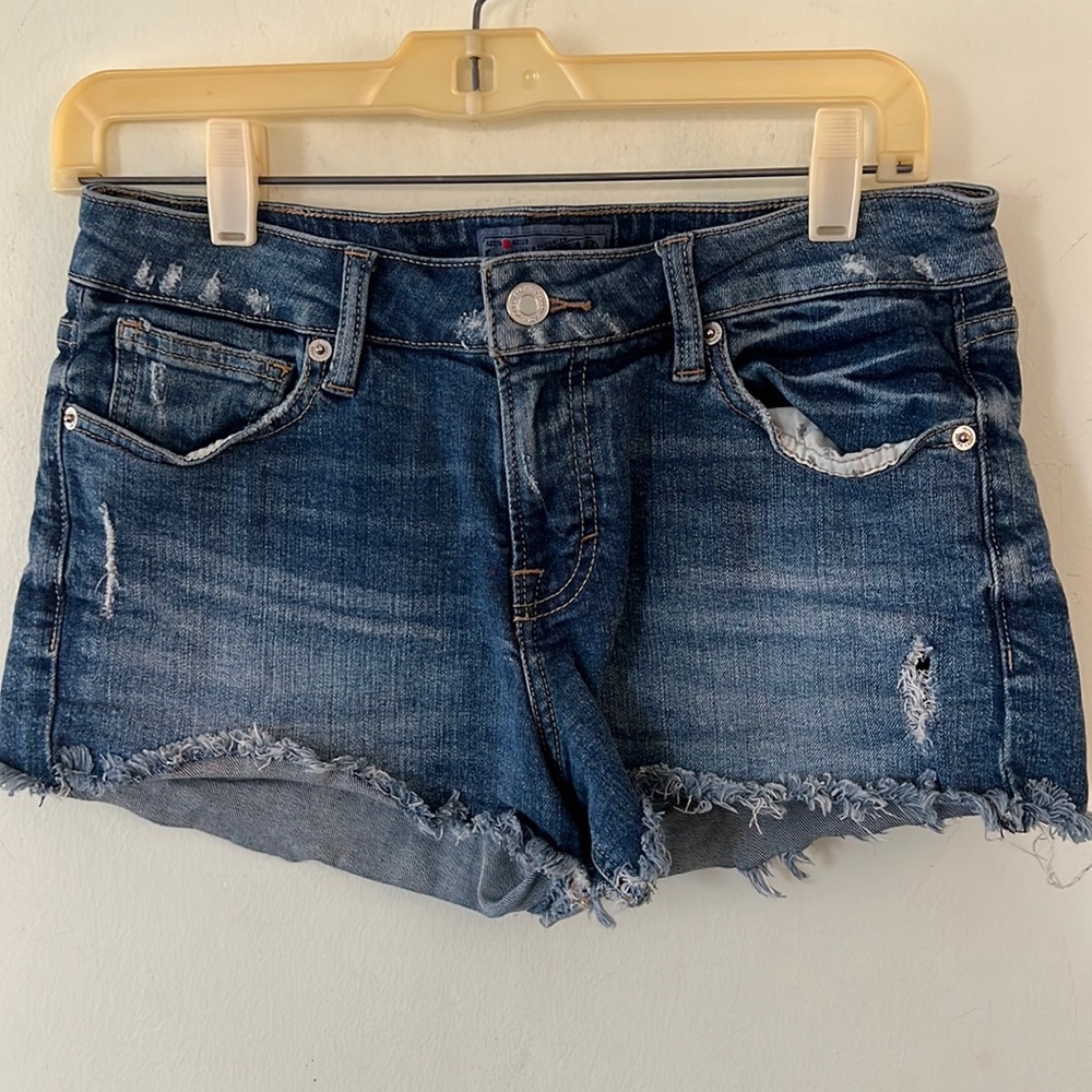 Lucky Brand Destrutured Cut Off Shorts Sz 4/27